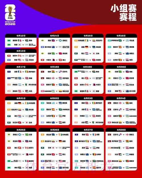 2026世界杯完整赛程高清版高清直播在哪里看